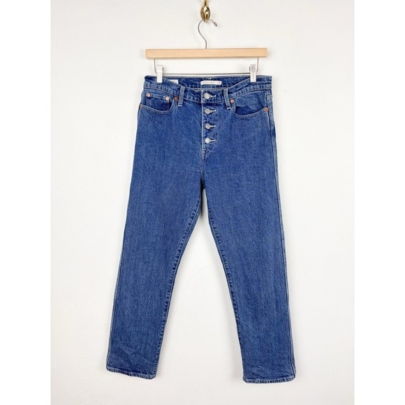 Levi’s Premium Wedgie Straight Button Fly Utility Jean Sz 29 - Picture 3 of 9